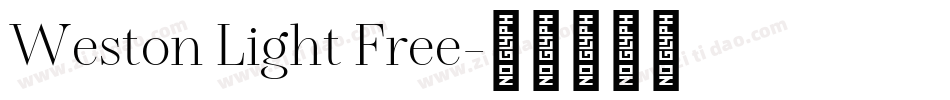 Weston Light Free字体转换